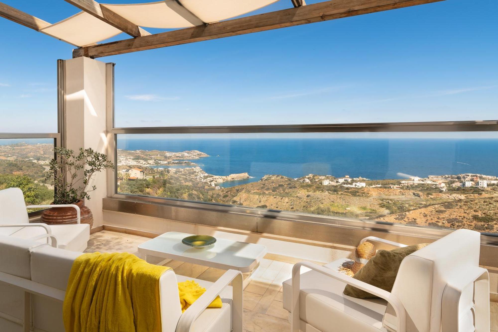 Minimalist Mediterranean Blue Key Villa With Sea View & Infinity Heated Pool Agia Pelagia Zewnętrze zdjęcie