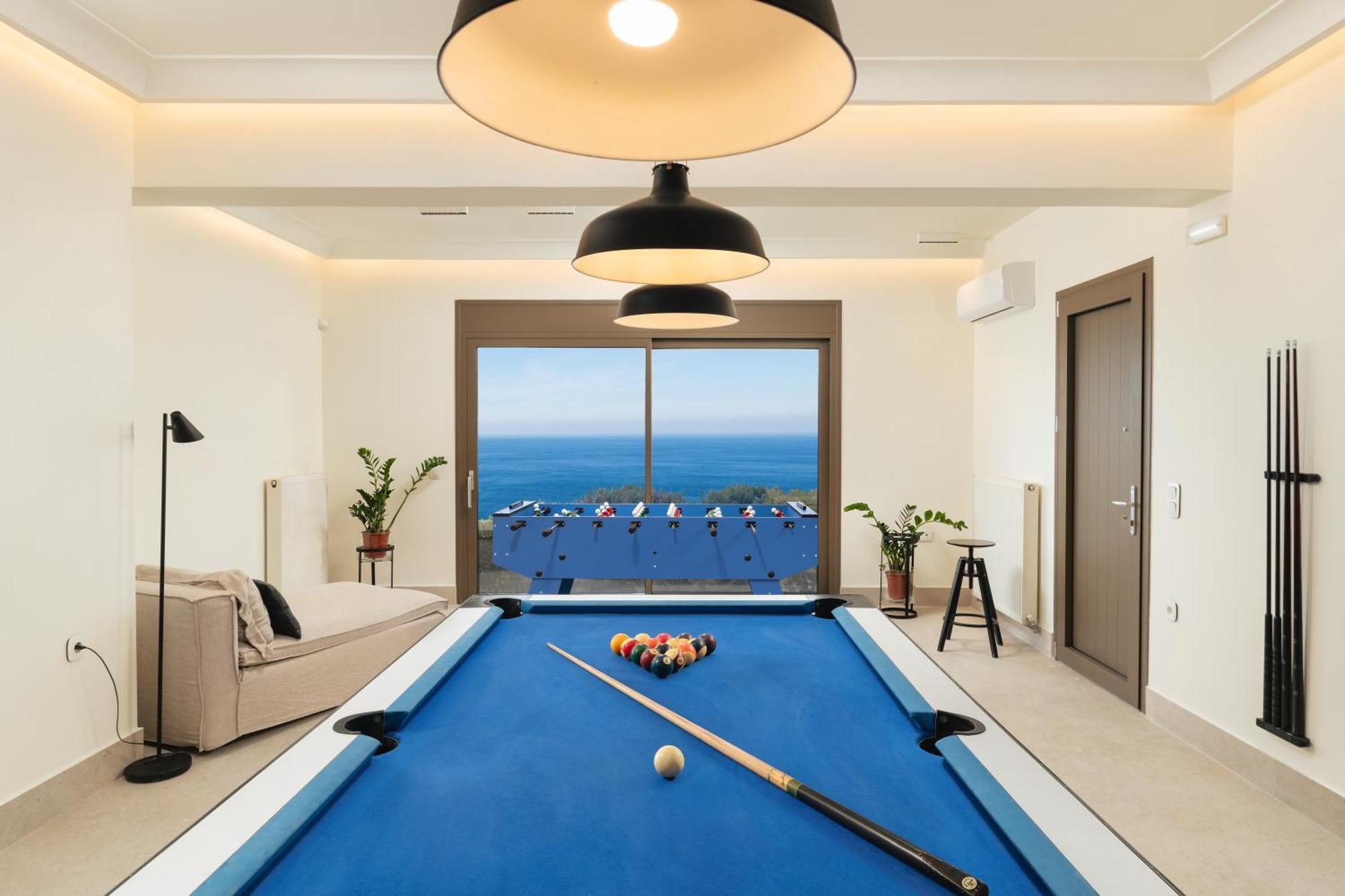 Minimalist Mediterranean Blue Key Villa With Sea View & Infinity Heated Pool Agia Pelagia Zewnętrze zdjęcie